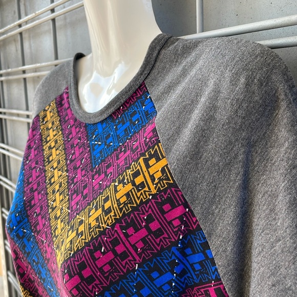 LLR - Abstract Printed Randy Top-#0279 - Picture 2 of 12